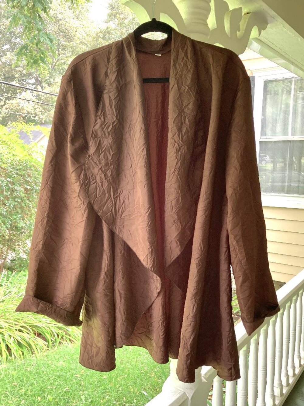 Famous Maker Waterfall Crinkle Evening Jacket